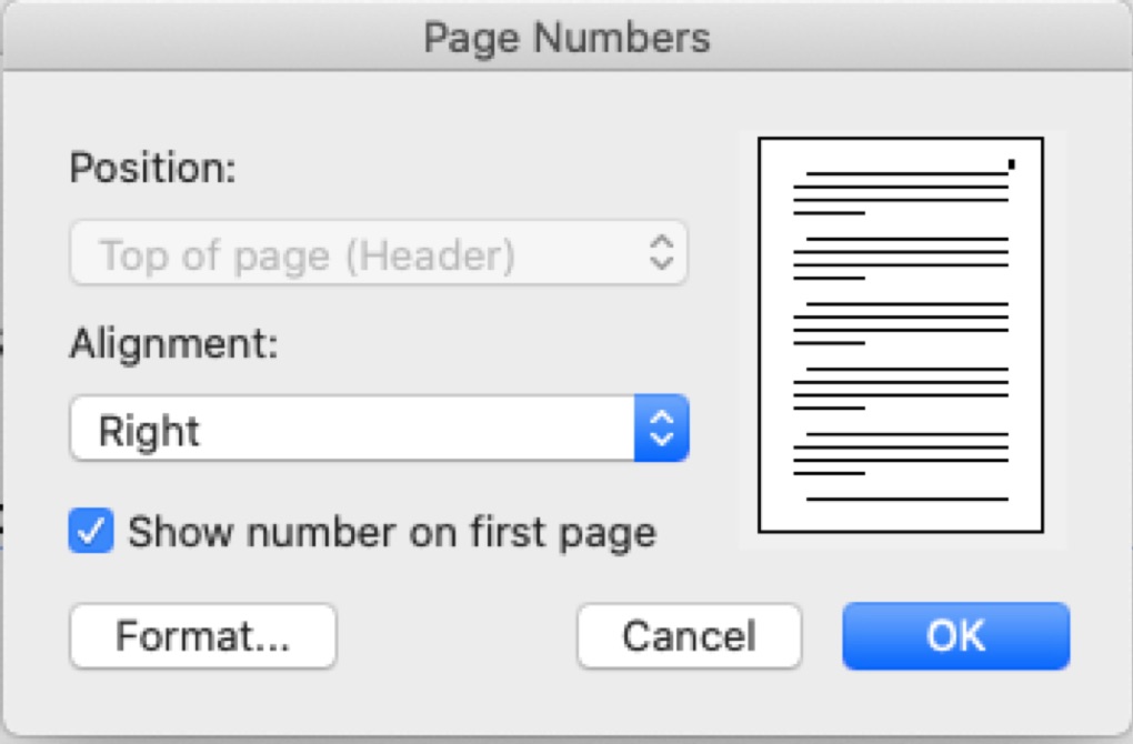 How to add Page Numbers for Academic Papers