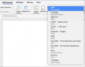 how to insert citation number in powerpoint
