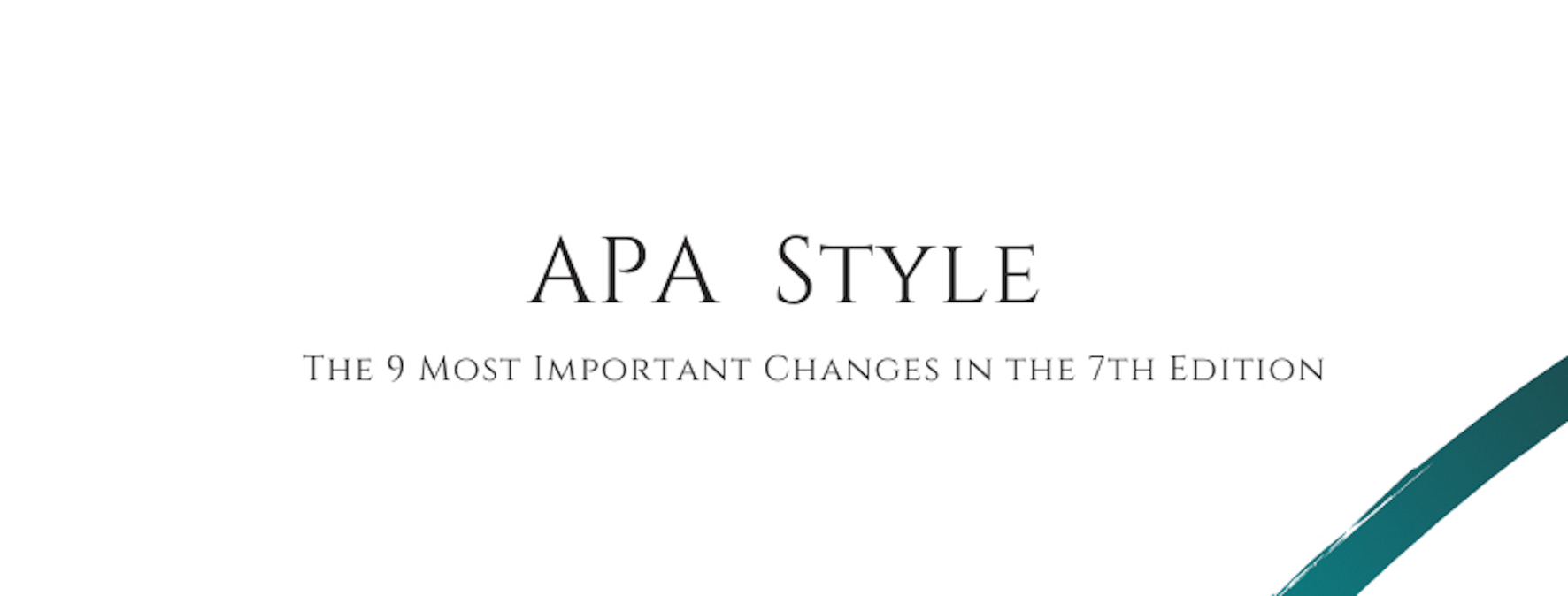 The 9 Most Important Changes in the 7th Edition of the APA Manual ...